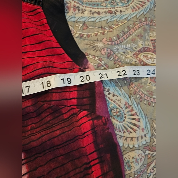 Bar Lll Top Short Sleeves Multicolored Block Ladies Size Large - Picture 10 of 11